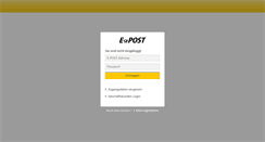 Desktop Screenshot of portal.epost.de